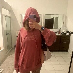Victoria's Secret Dusty Rose Hooded Sweatshirt